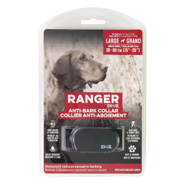 Le Collier anti-aboiement Ranger Zeus pour chiens de grande taille - 96102